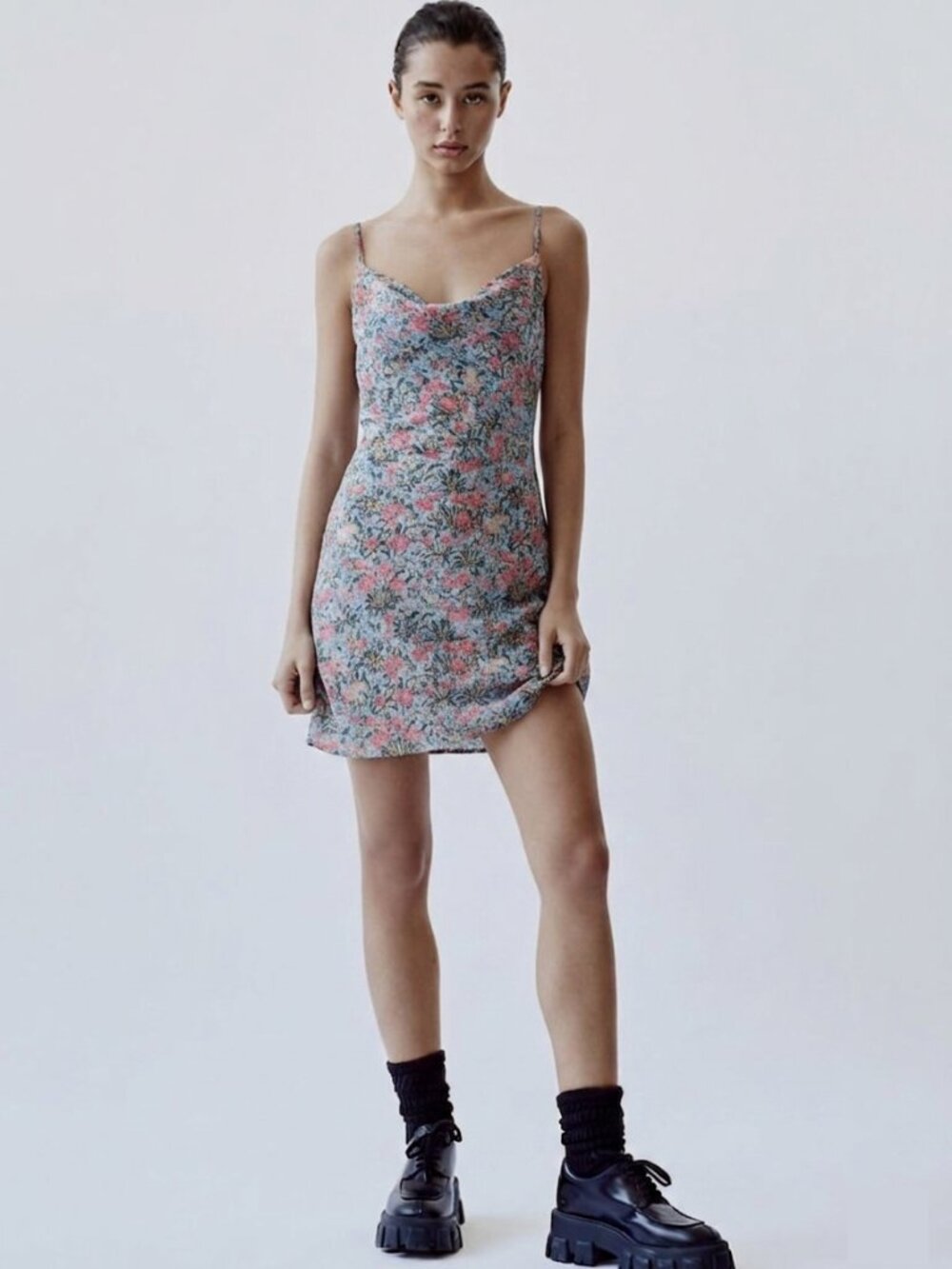 Aritzia Floral Spencer Dress